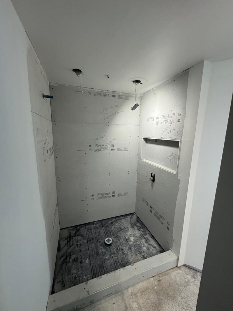 Bathroom & Shower job by JR Flooring, Brevard County, FL