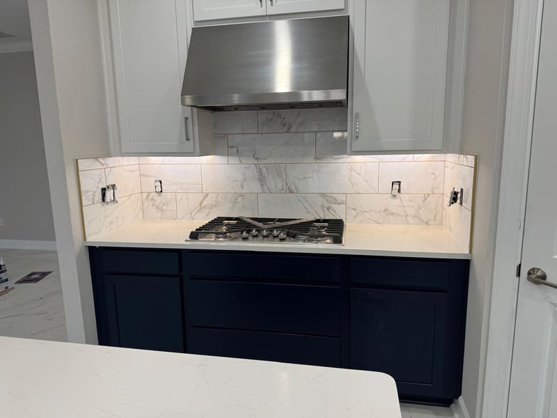 Backsplash and walls, JR Flooring job in Brevard County, FL