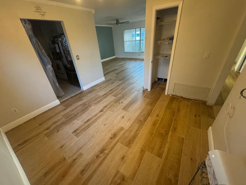 Vinyl Plank & Laminate job by JR Flooring, Brevard County, FL