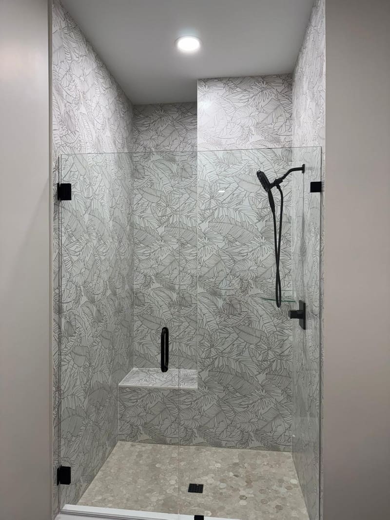 Bathroom & Shower job by JR Flooring, Brevard County, FL